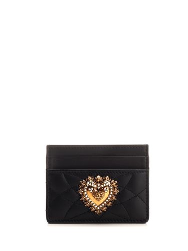 Quilted Leather Card Case - Dolce & Gabbana - Modalova