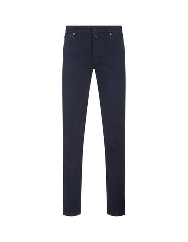 Slim Fit Jeans In Night Denim - Kiton - Modalova