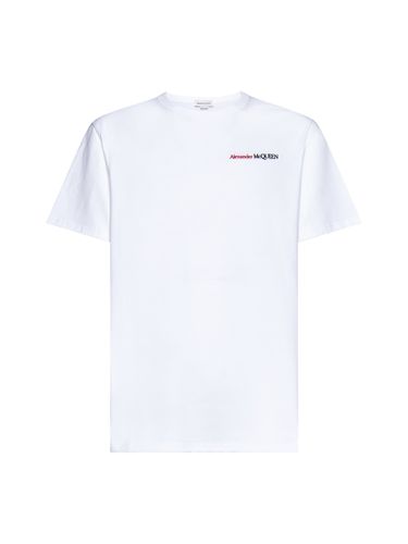 Logo Embroidery T-shirt - Alexander McQueen - Modalova