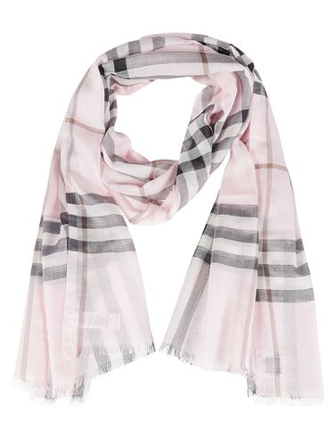 Burberry Giant Check Gauze Scarf - Burberry - Modalova