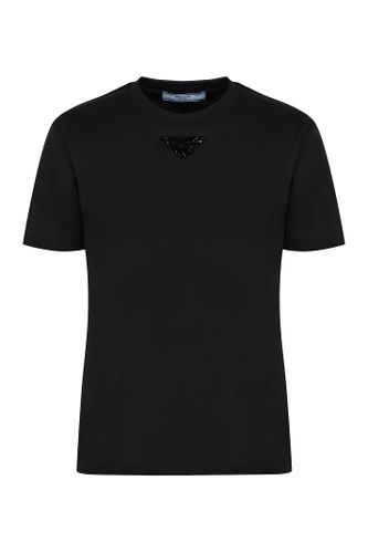 Prada Logo Cotton T-shirt - Prada - Modalova