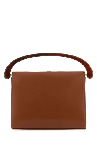 Caramel Leather Handbag - Dries Van Noten - Modalova