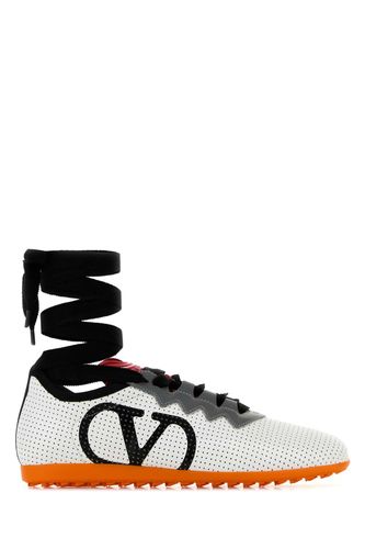 White Nappa Leather Chromathon Sneakers - Valentino Garavani - Modalova