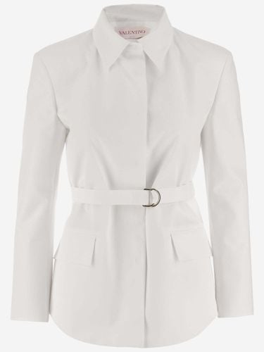 Valentino Compact Poplin Caban - Valentino - Modalova