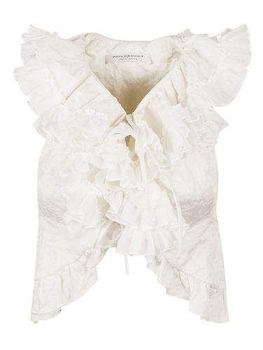 Ruffle Top - Philosophy di Lorenzo Serafini - Modalova