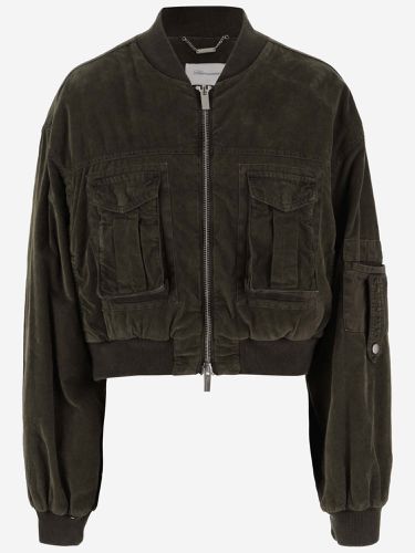 Blumarine Denim Bomber Jacket - Blumarine - Modalova