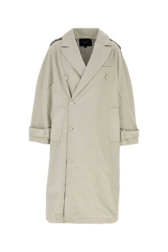 Pastel Green Cotton Trench Coat - Entire Studios - Modalova