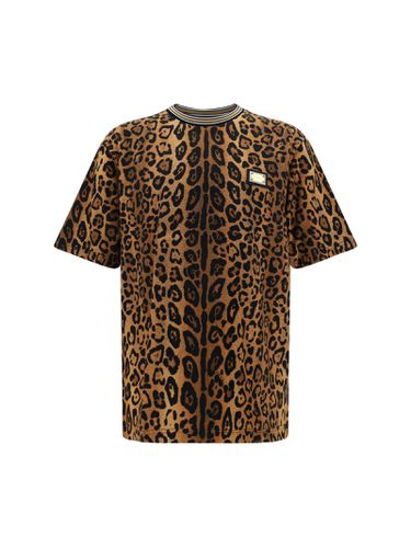 Animal Print T-shirt - Dolce & Gabbana - Modalova