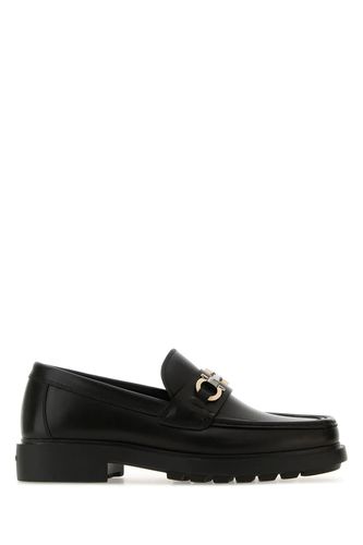 Black Leather Duglas Loafers - Ferragamo - Modalova