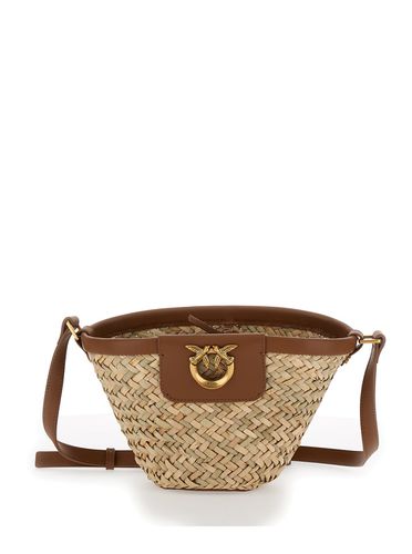 Love Summer Beige Bucket Bag In Raffa Woman - Pinko - Modalova