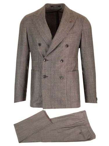 Montecarlo Prince Of Wales Suit In Super 110s Wool - Tagliatore - Modalova