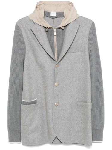 Eleventy Grey Wool Blend Blazer - Eleventy - Modalova