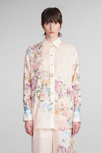 Zimmermann Shirt In Rose-pink Ramie - Zimmermann - Modalova