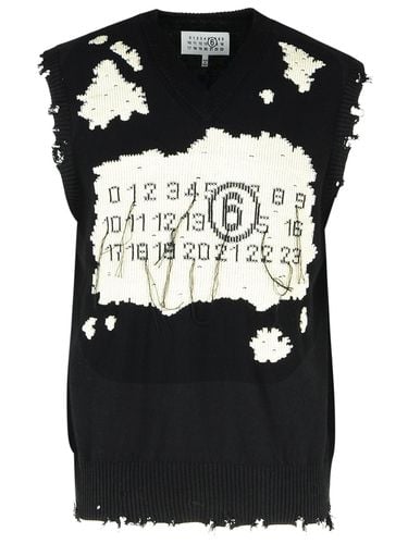 Bleached Cotton Vest - MM6 Maison Margiela - Modalova