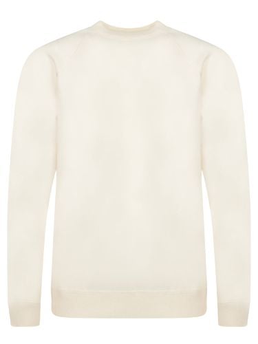 Herno Chalk White Cashmere Jumper - Herno - Modalova