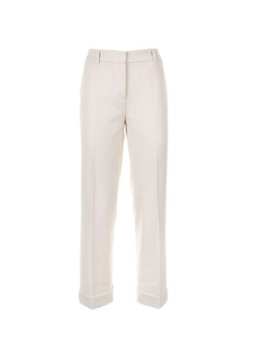 Womens Cream High-waisted Trousers - Via Masini 80 - Modalova