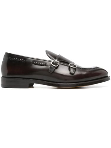 Calfskin Leather Double-buckle Loafers - Doucal's - Modalova