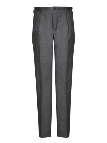 Incotex Grey Wool Tapered Trousers - Incotex - Modalova