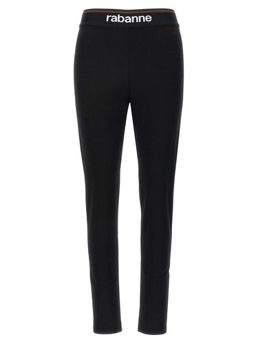 Logo Waistband Stretch Leggings - Paco Rabanne - Modalova