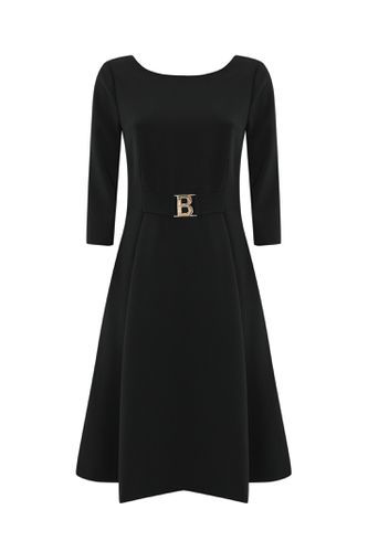 Stretch Crepe Dress With Buckle - Blugirl - Modalova