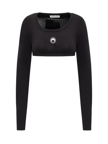 Marine Serre Ultra Cropped Sweater - Marine Serre - Modalova