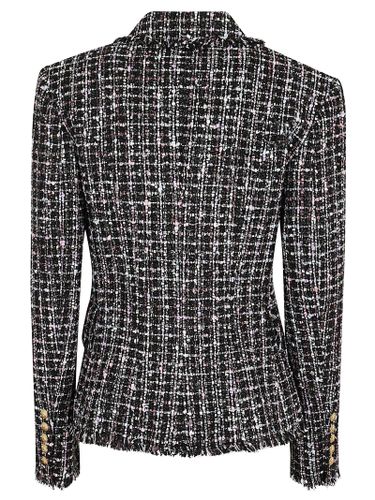 Double-breasted Tweed Slim Jacket - Balmain - Modalova