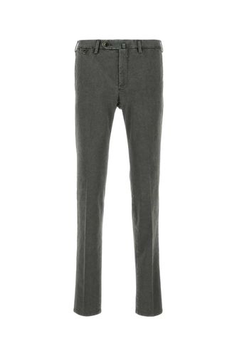 Dark Green Stretch Cotton Pant - PT Torino - Modalova