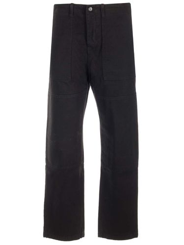 Cross Cotton Straight Pants - Marcelo Burlon - Modalova