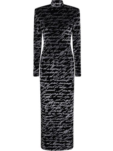 Ls Bodycon Love Letter Long Dress - Balmain - Modalova