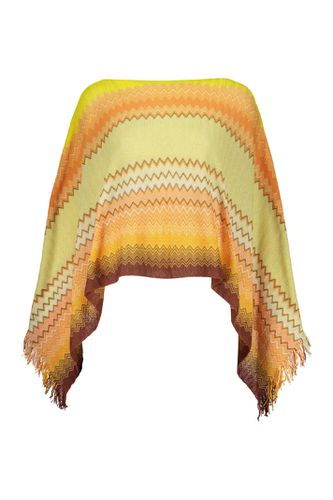 Missoni Fringed Knit Poncho - Missoni - Modalova