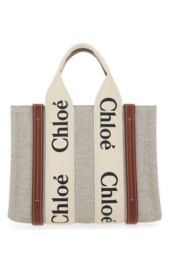 Multicolor Fabric Small Woody Shopping Bag - Chloé - Modalova