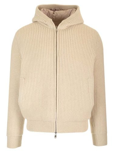 Reversible Wool Blend Sweatshirt - Moncler - Modalova