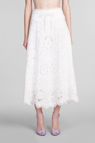 Zimmermann Skirt In White Cotton - Zimmermann - Modalova