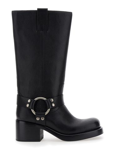 Reflection Boots With Ring Detail In Leather Woman - Jeffrey Campbell - Modalova