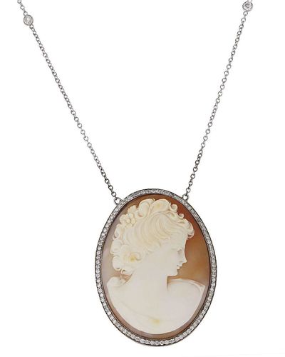 Lo Spazio Cameo Lucente Necklace - Lo Spazio Jewelry - Modalova