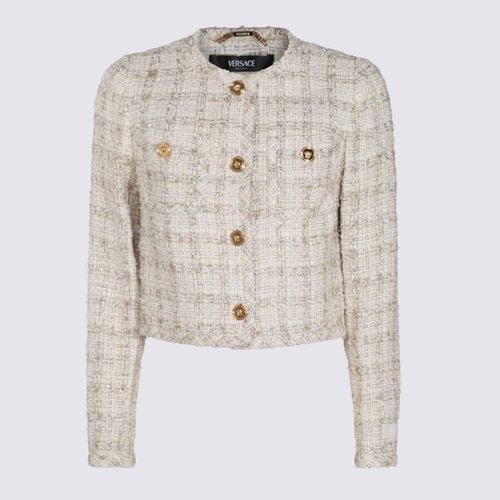 Biscuit Cotton Casual Jacket - Versace - Modalova