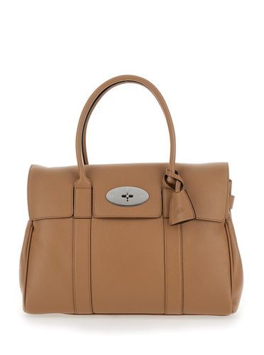 Bayswater Brown Handbag With Twist-lock Fastening In Grainy Leather Woman - Mulberry - Modalova