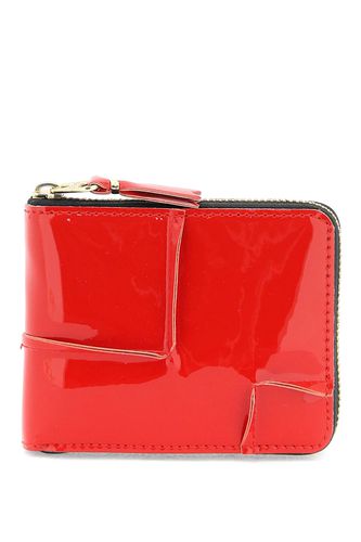 Zip Around Patent Leather Wallet With Zipper - Comme des Garçons Wallet - Modalova