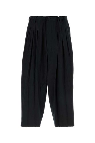 Yohji Yamamoto Black Cotton Pant - Yohji Yamamoto - Modalova