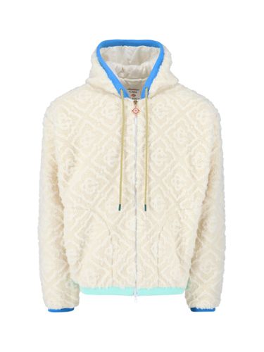 Monogram Jacquard Fleece Jacket - Casablanca - Modalova