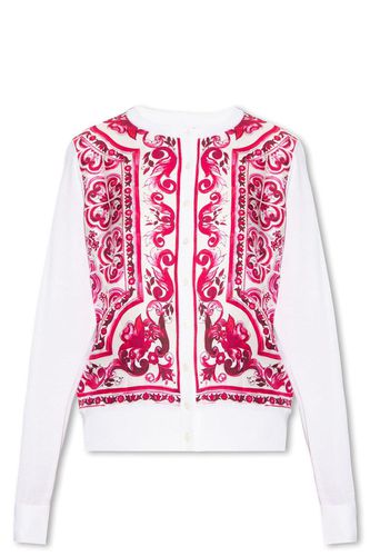 Majolica Printed Knit Cardigan - Dolce & Gabbana - Modalova