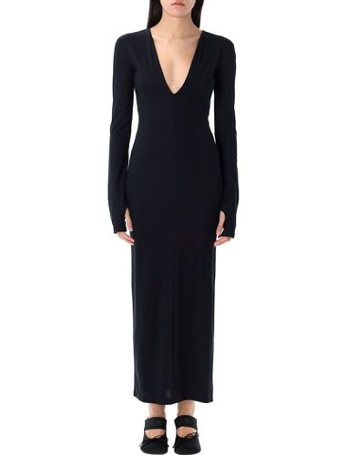 Long Dress Deep V Neck - MM6 Maison Margiela - Modalova