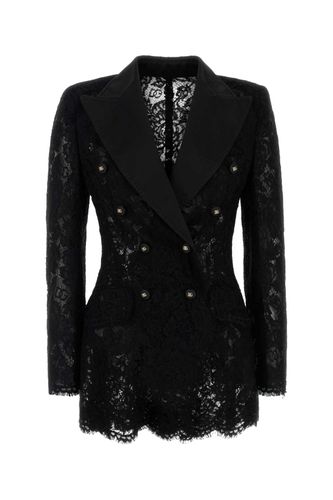 Dolce & Gabbana Black Lace Blazer - Dolce & Gabbana - Modalova