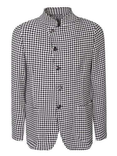 Houndstooth Pattern White/ Jacket - Emporio Armani - Modalova