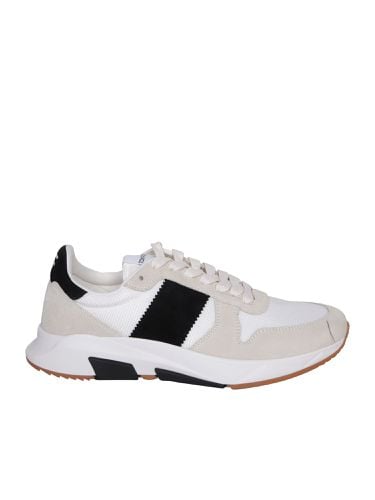 Leather And Fabric Low-top Sneakers - Tom Ford - Modalova