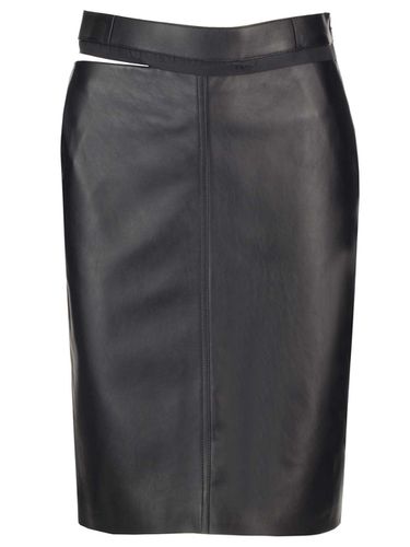 Fendi Leather Midi Skirt - Fendi - Modalova