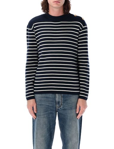 Striped Cotton Sweater - Valentino Garavani - Modalova