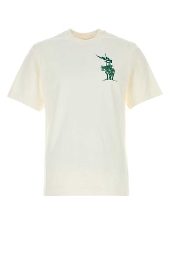 Burberry White Cotton T-shirt - Burberry - Modalova