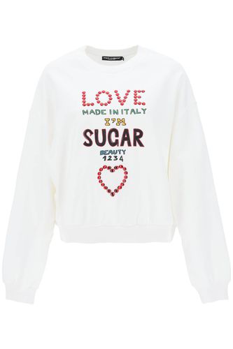 Lettering Print Sweatshirt - Dolce & Gabbana - Modalova
