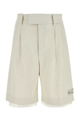 Ivory Stretch Polyester Bermuda Shorts - AMIRI - Modalova